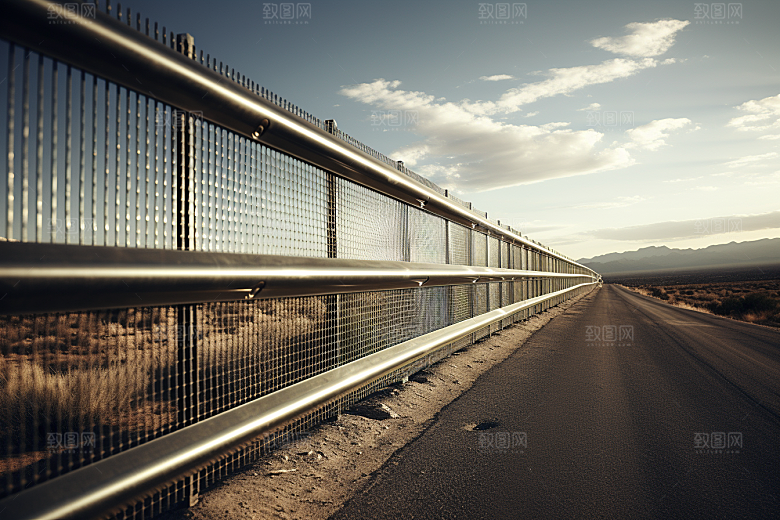 护栏道路护栏铁栏杆素材