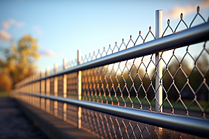 护栏质感铁栏杆素材