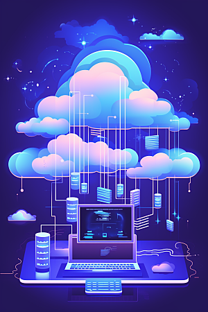 互联网云储存信息技术通讯元素