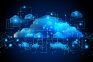 互联网云储存未来信息技术元素