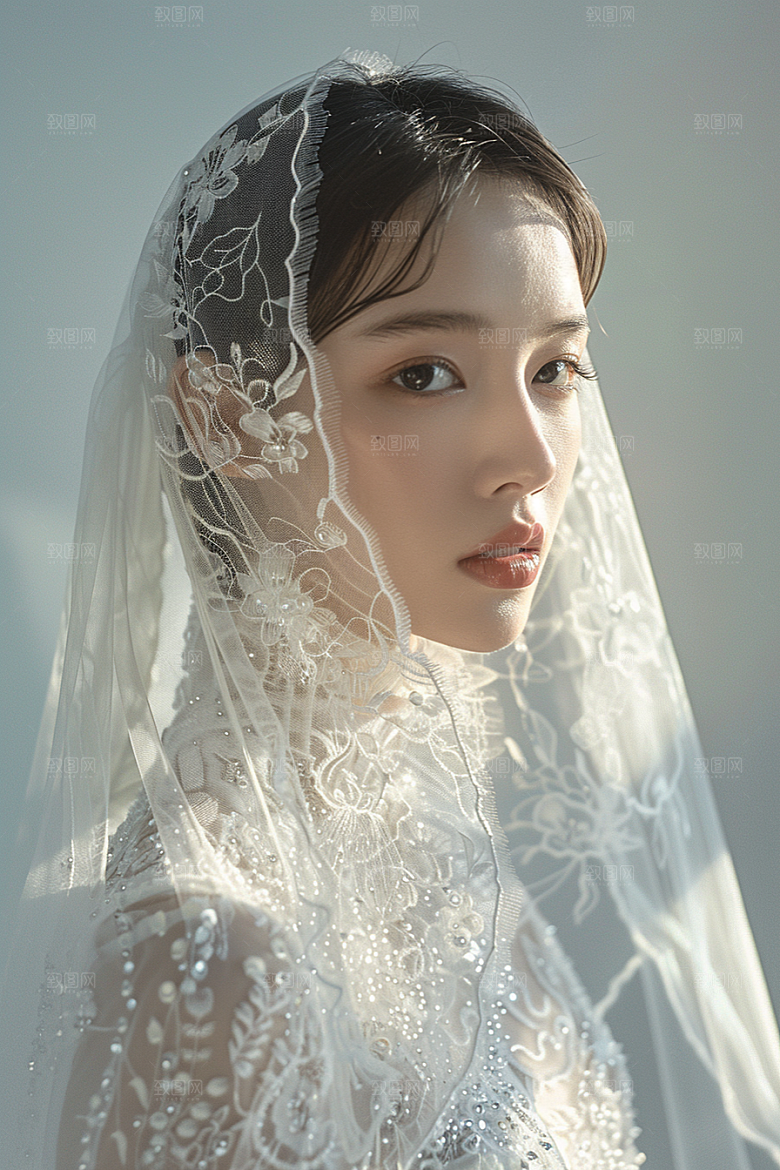 婚纱照新婚夫妻摄影图