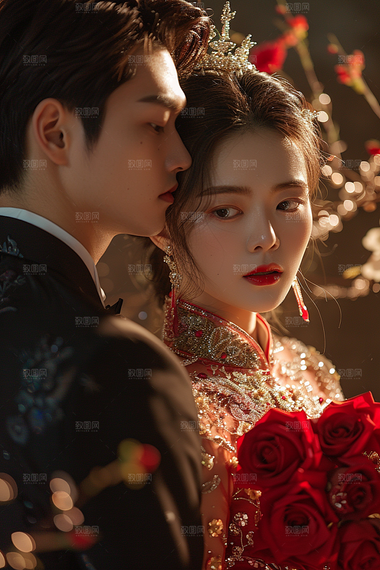 婚纱照高清夫妻摄影图