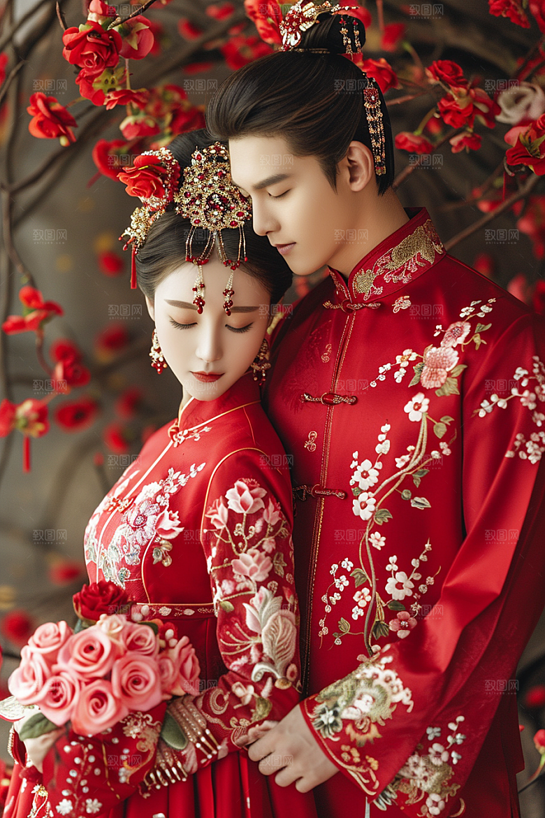 婚纱照幸福浪漫摄影图