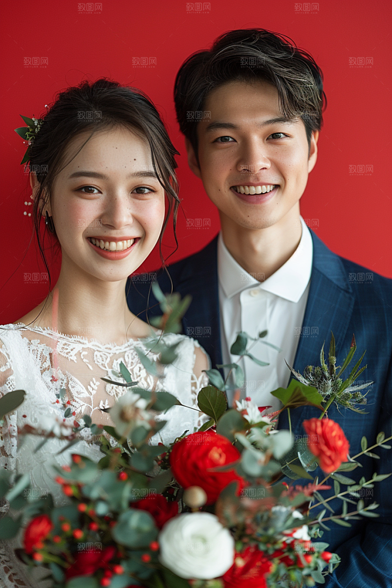 婚纱照新婚情侣摄影图