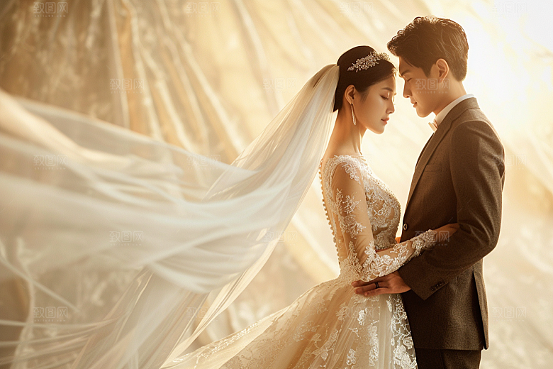 婚纱照夫妻高清摄影图