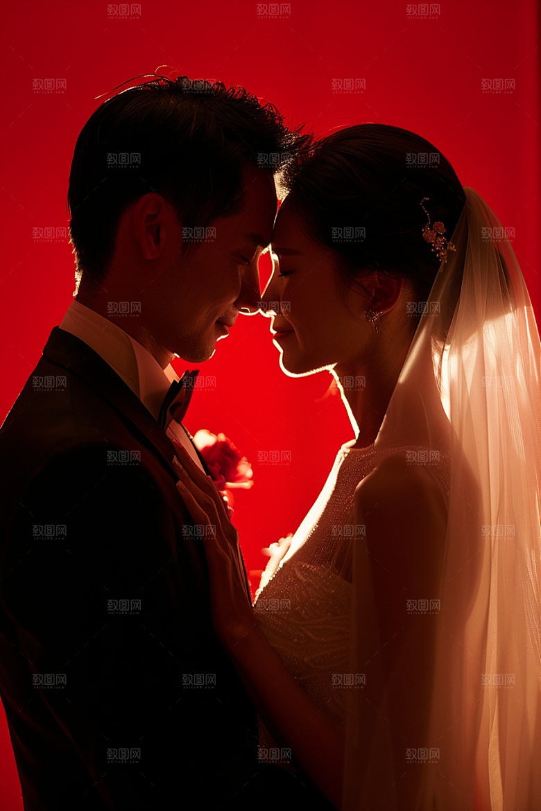 婚纱照新婚写真摄影图