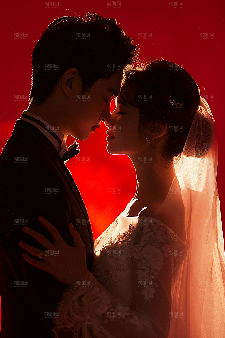 婚纱照新婚写真摄影图