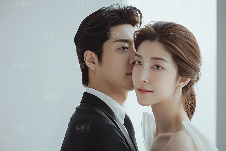 婚纱照夫妻高清摄影图