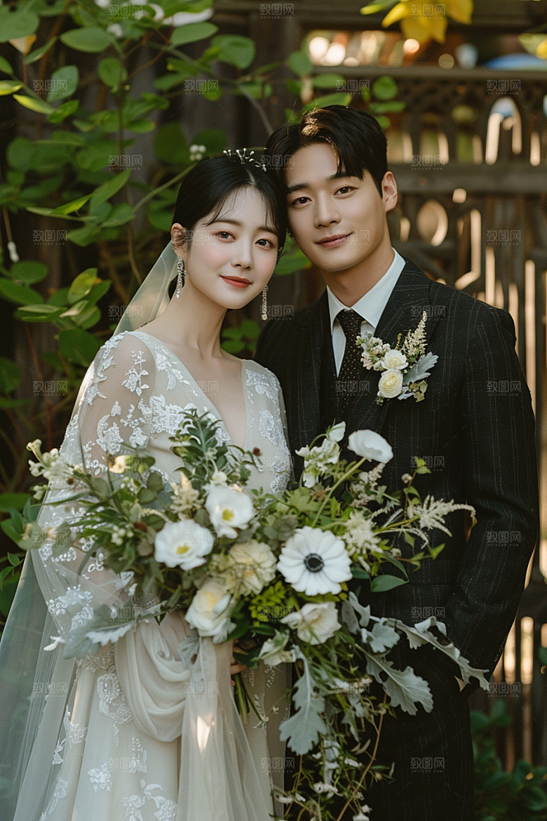 婚纱照高清夫妻摄影图
