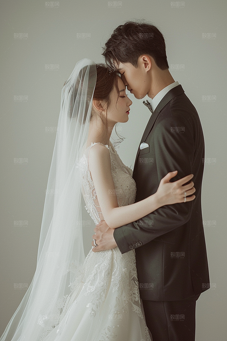 婚纱照夫妻高清摄影图