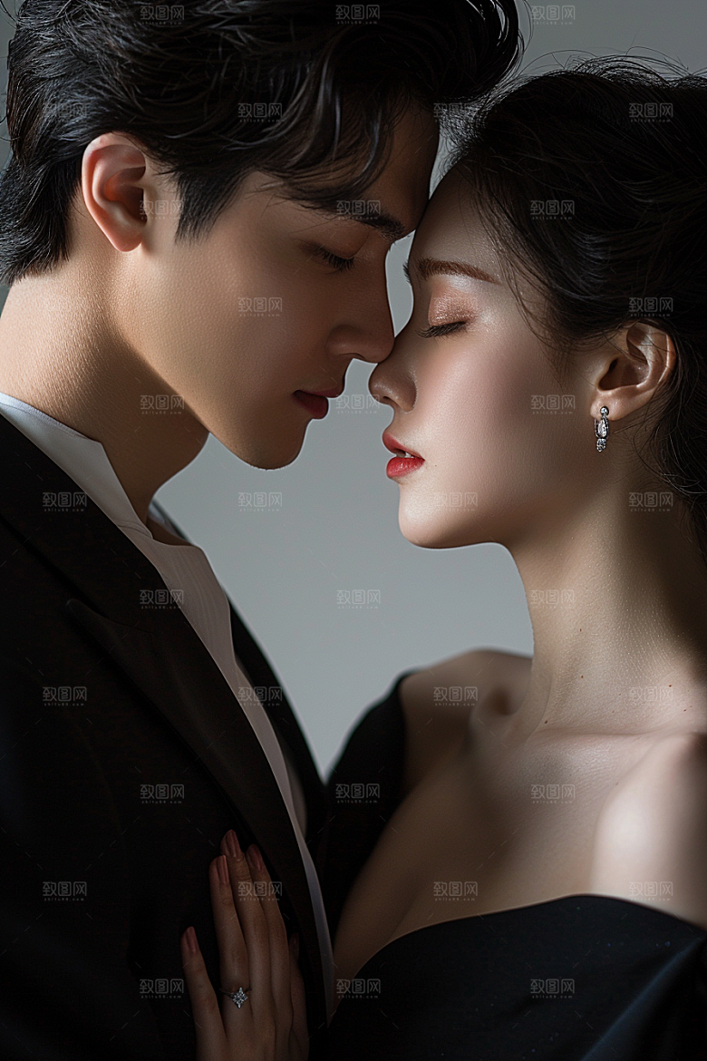 婚纱照情侣浪漫摄影图