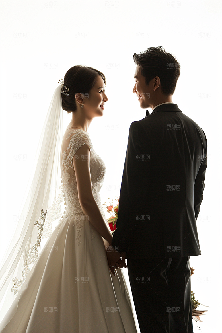 婚纱照浪漫新婚摄影图