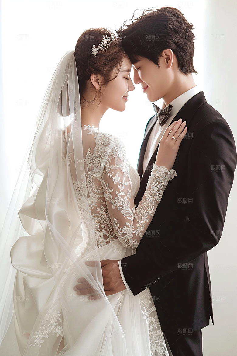 婚纱照新婚唯美摄影图