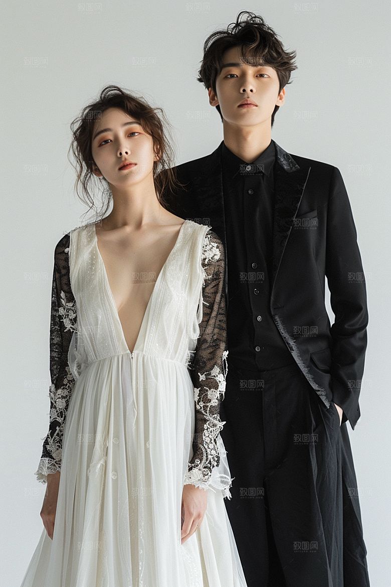 婚纱照夫妻幸福摄影图