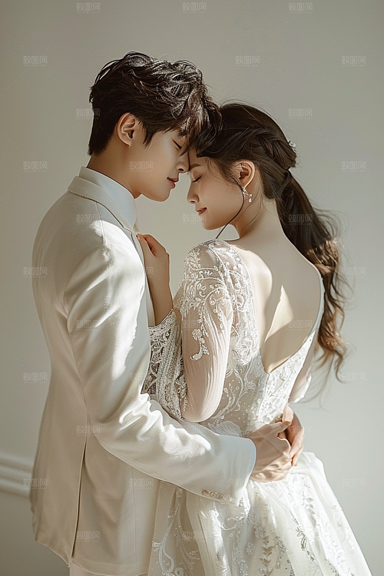 婚纱照浪漫新婚摄影图