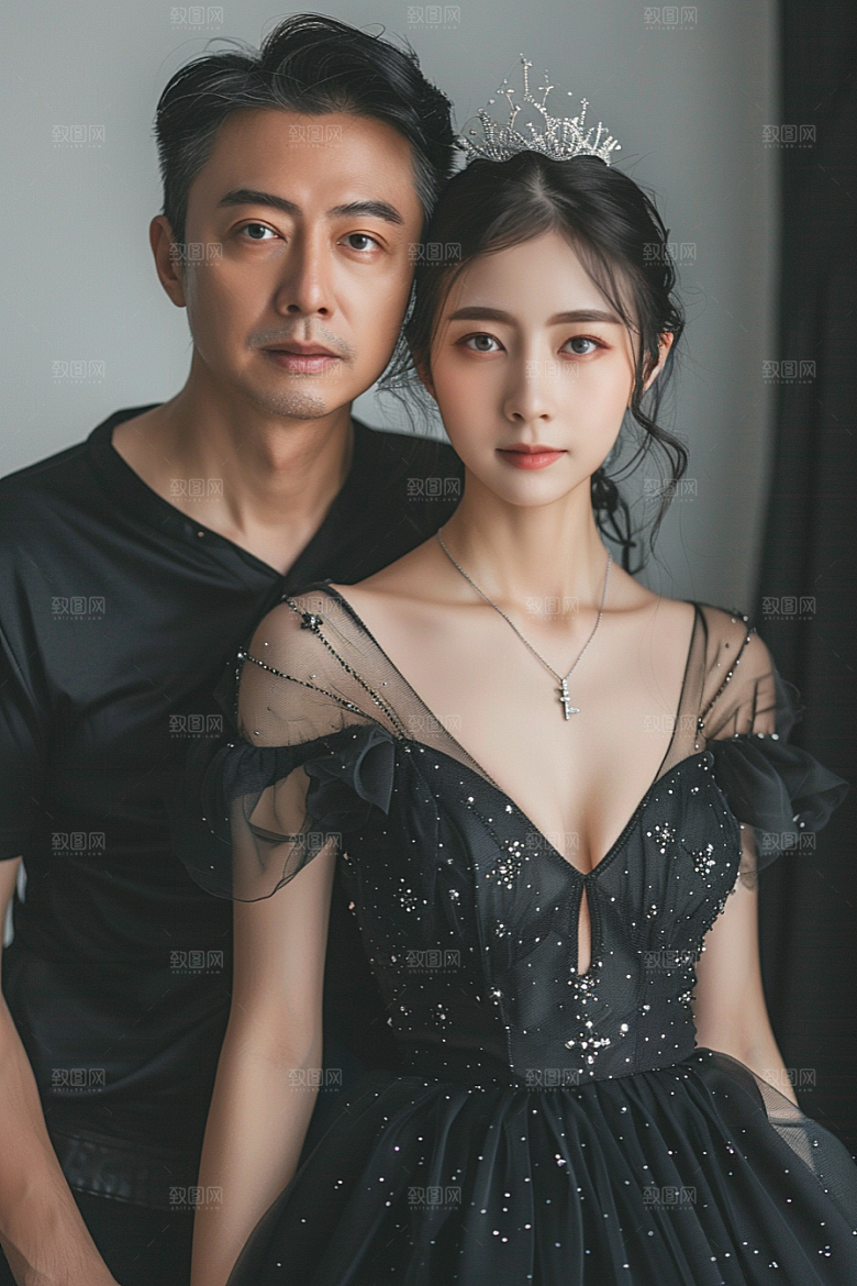 婚纱照浪漫氛围摄影图