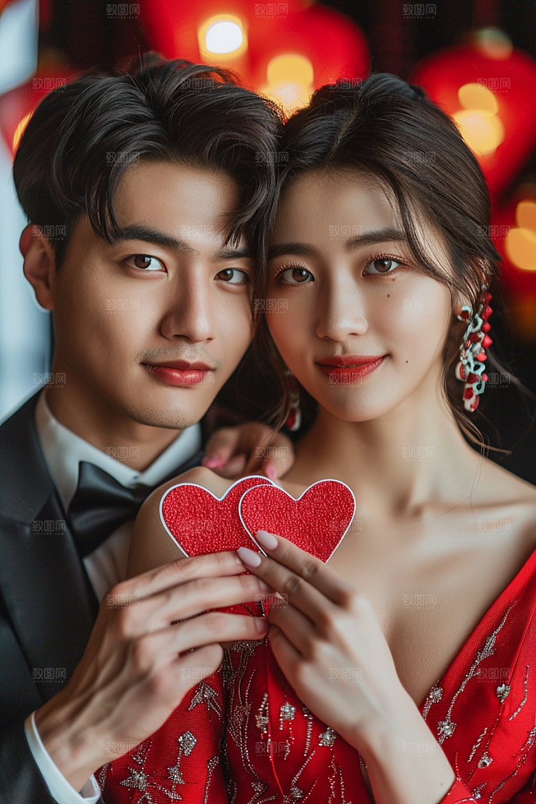 婚纱照浪漫夫妻摄影图
