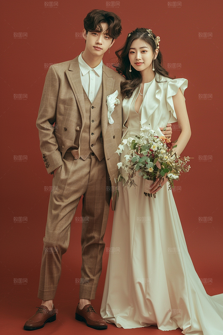 婚纱照写真情侣摄影图