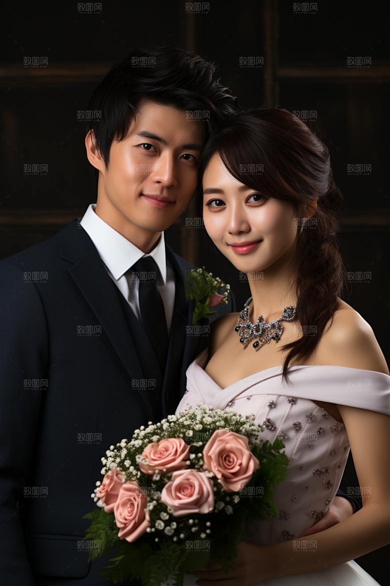 婚纱照夫妻高清摄影图