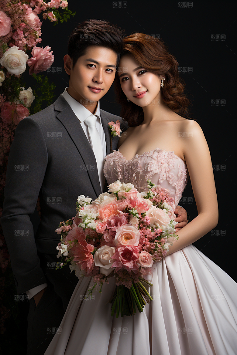 婚纱照高清唯美摄影图