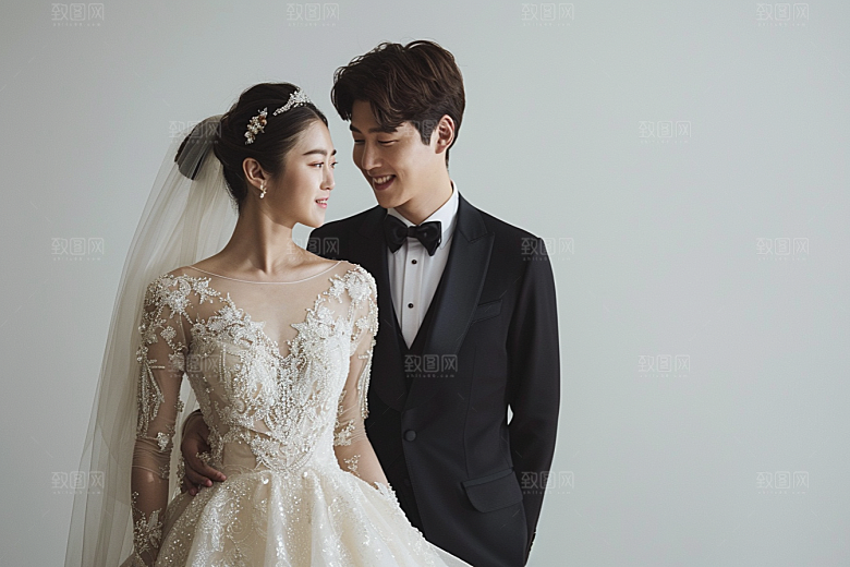 婚纱照浪漫夫妻摄影图
