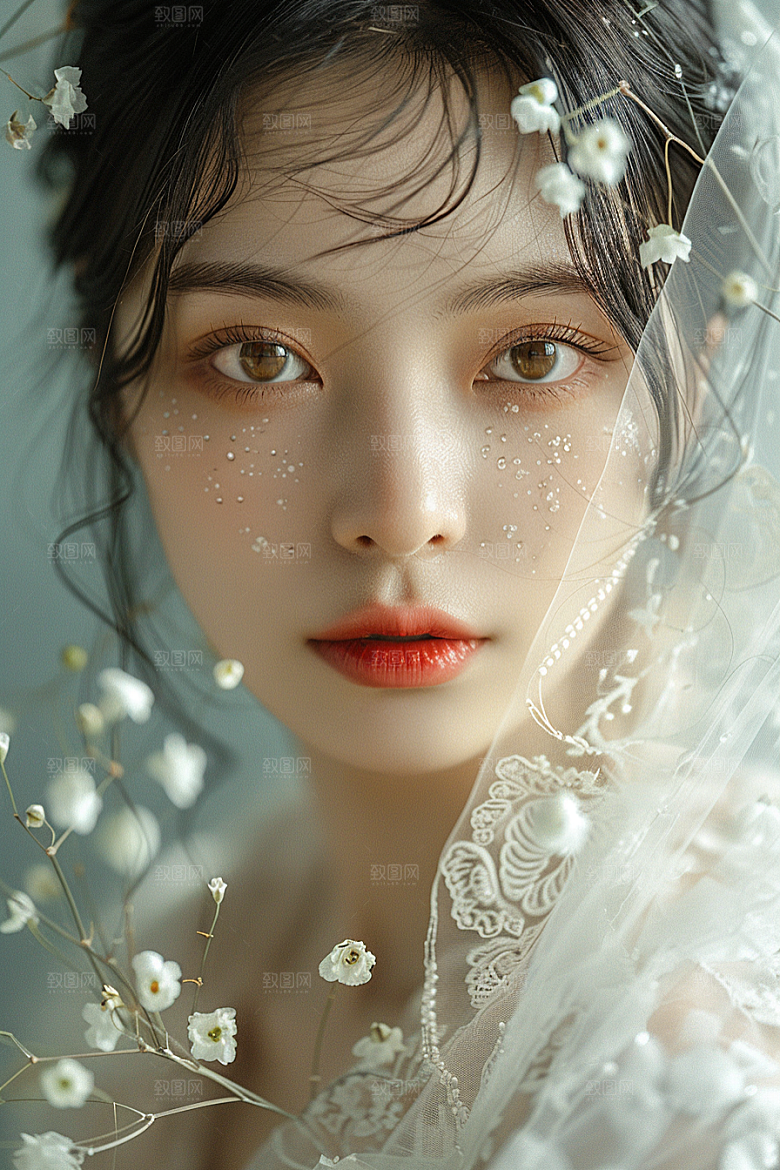 婚纱照夫妻唯美摄影图