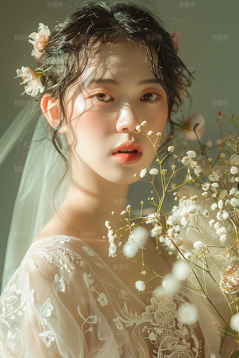 婚纱照氛围情侣摄影图
