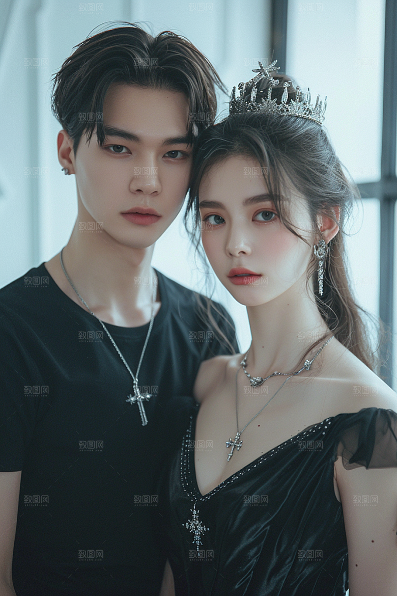 婚纱照情侣新婚摄影图