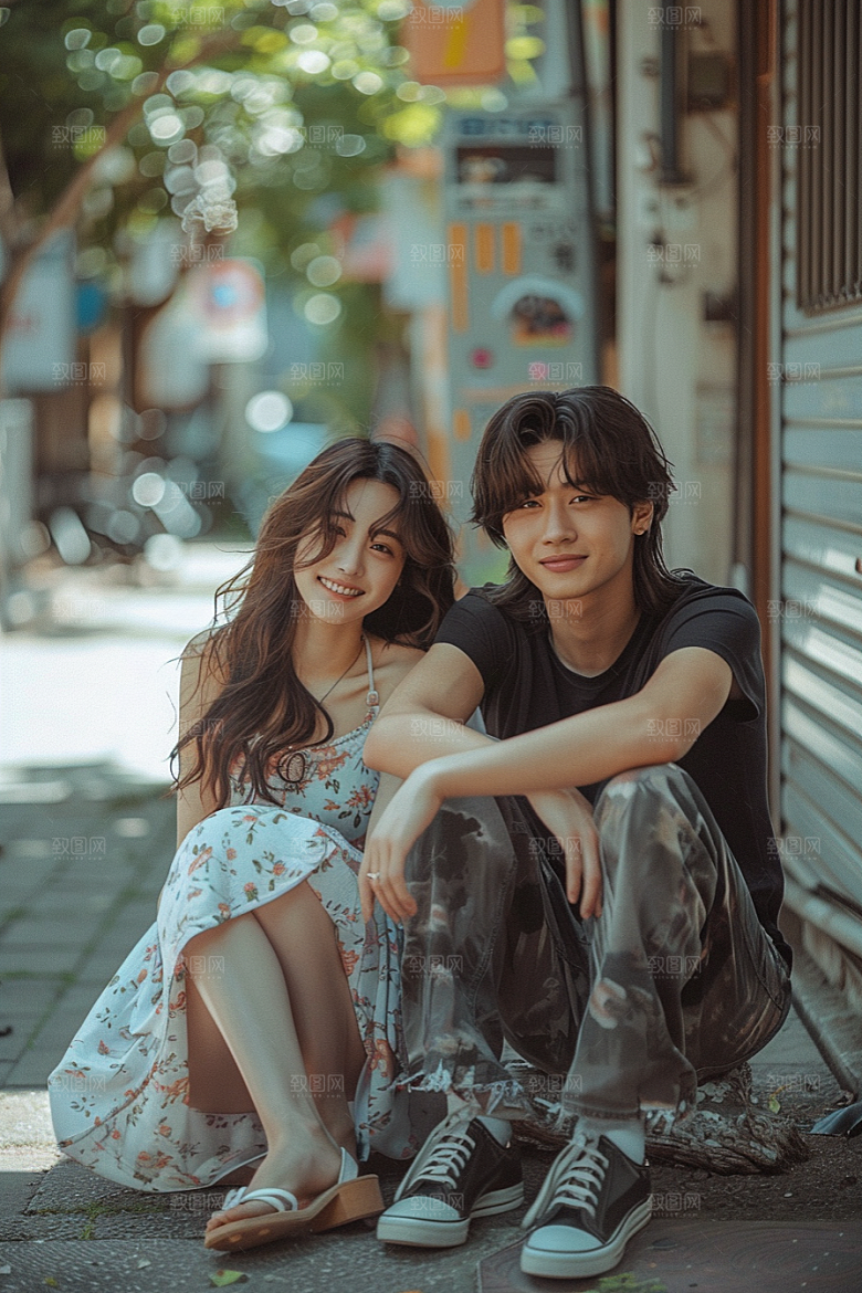 婚纱照幸福唯美摄影图