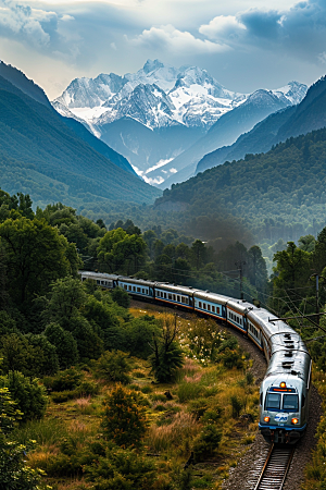 火车户外旅行素材