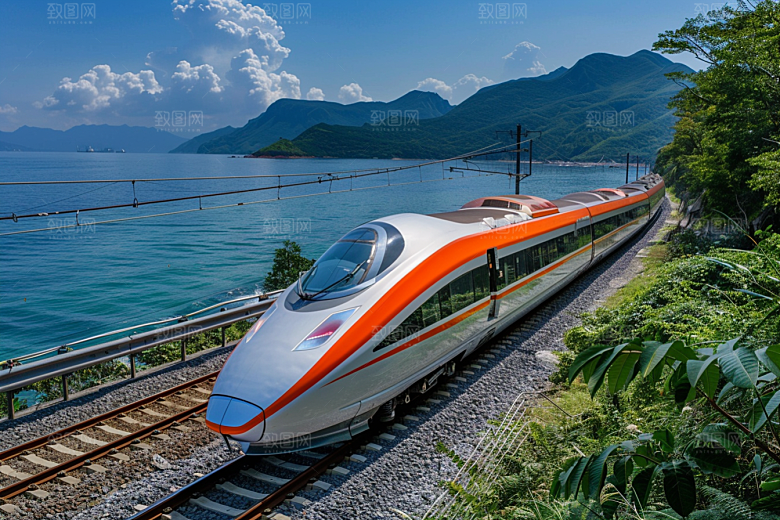 火车穿梭旅行素材
