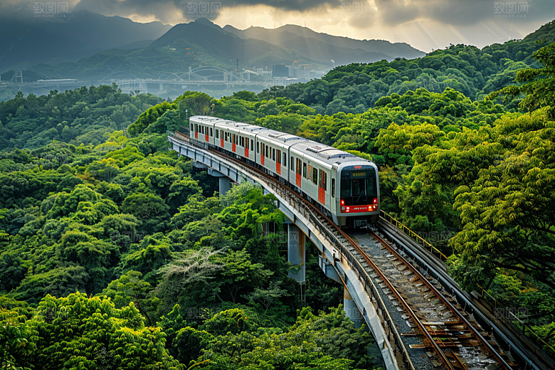 火车交通工具旅游素材