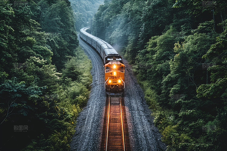 火车户外旅游素材