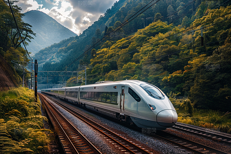 火车旅游行驶素材