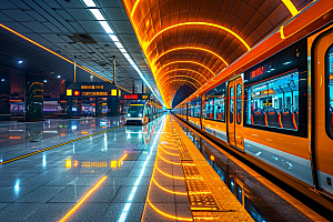 火车铁路行驶素材
