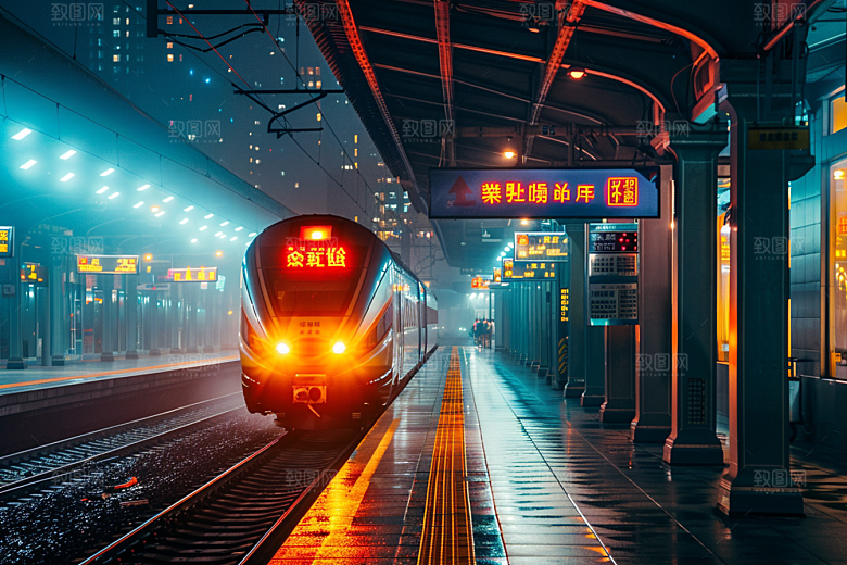 火车旅游轨道交通素材