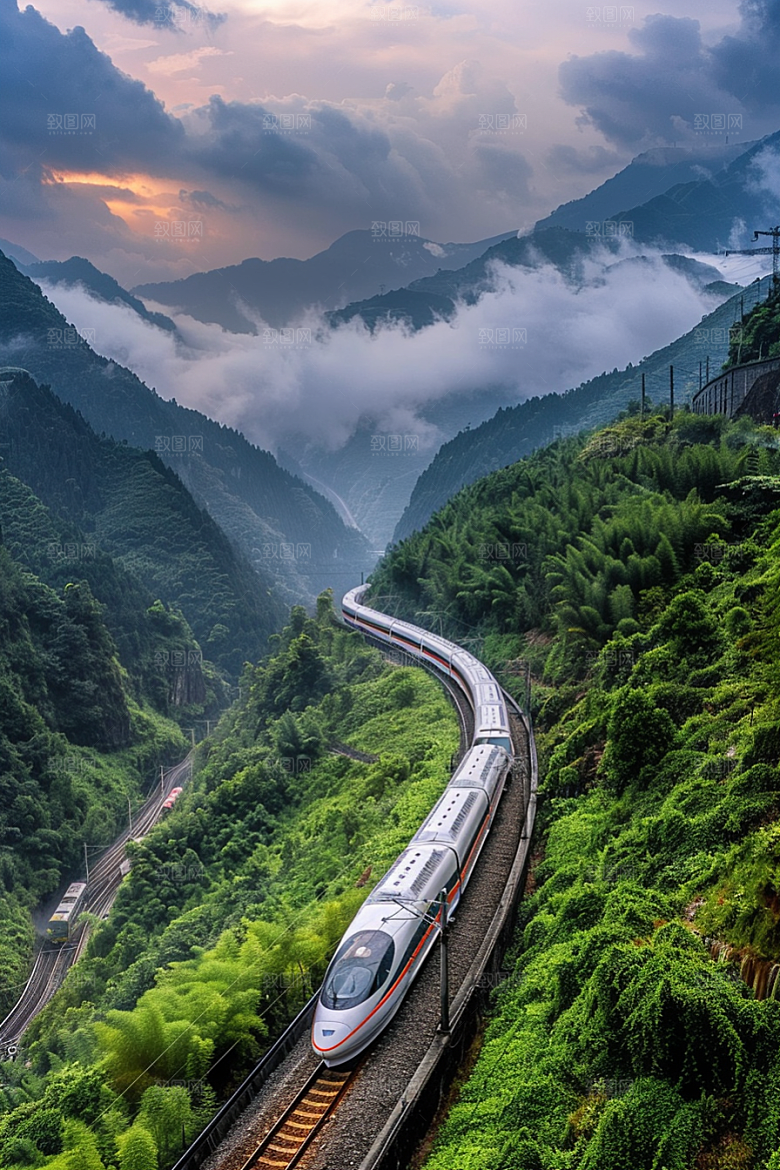 火车旅游行驶素材