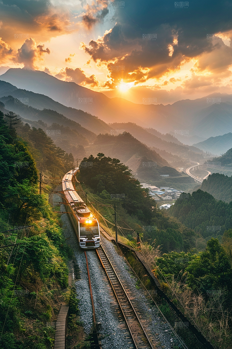 火车高清铁路素材