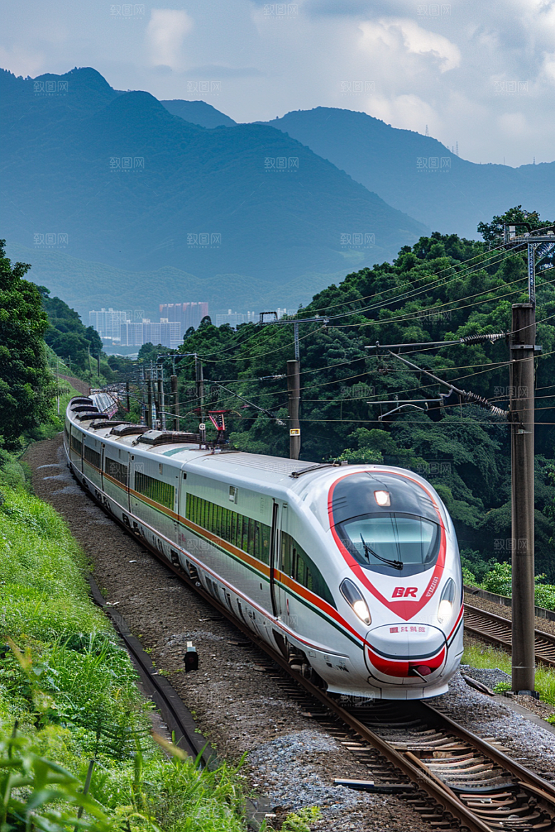 火车铁路旅游素材