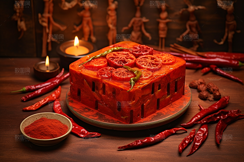 火锅底料重庆美食摄影图