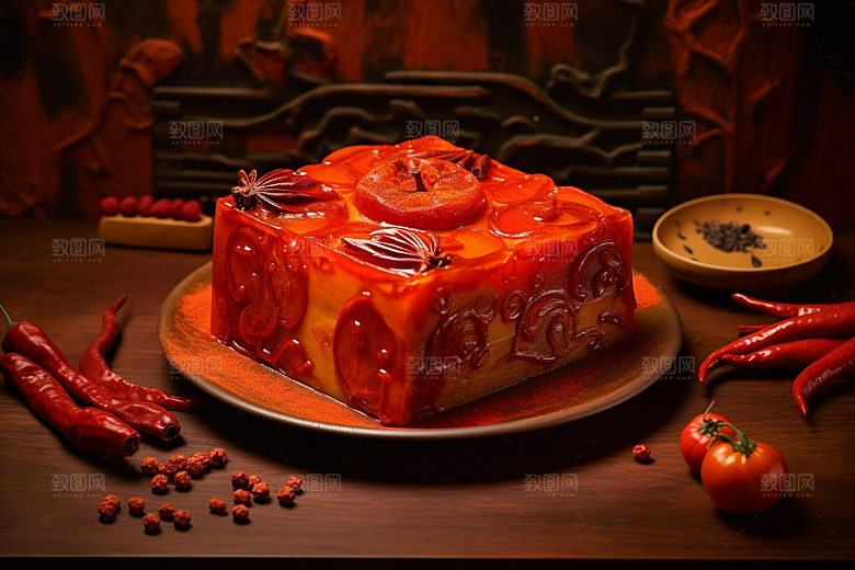 火锅底料美味牛油火锅摄影图