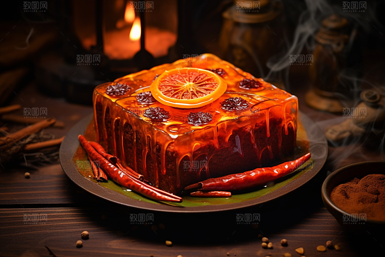 火锅底料麻辣底料美味摄影图