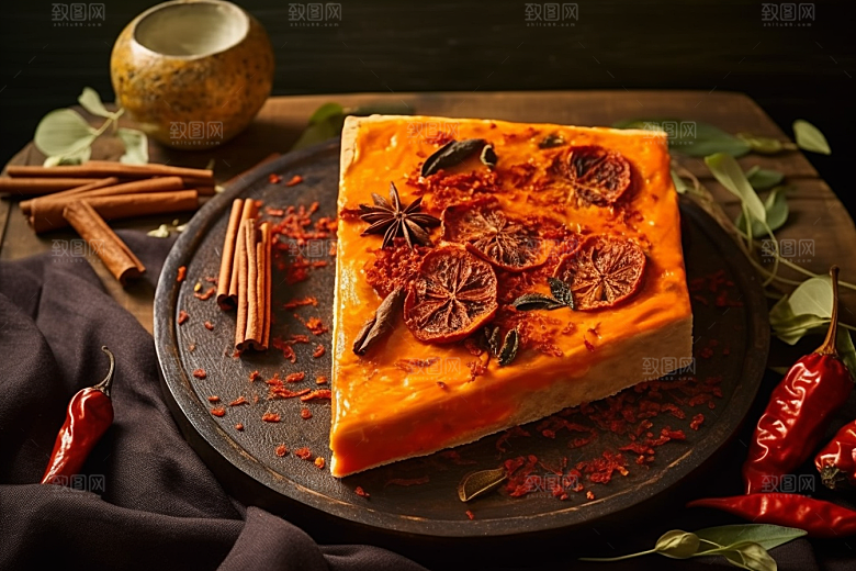火锅底料美食麻辣底料摄影图