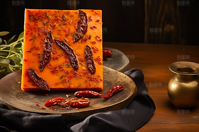 火锅底料重庆麻辣底料摄影图