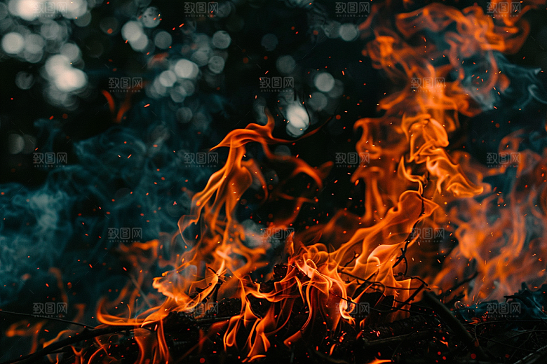 火焰燃烧高清素材