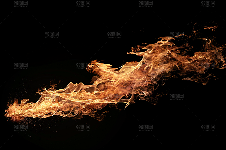 熊熊火焰特写火苗素材