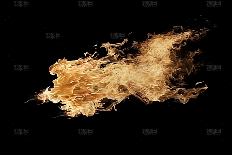 熊熊火焰烈火特写素材