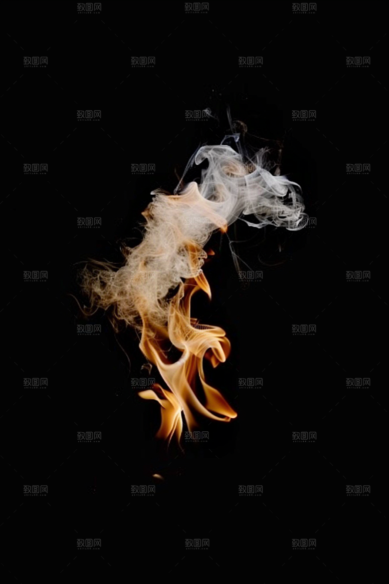 熊熊火焰特写火苗素材