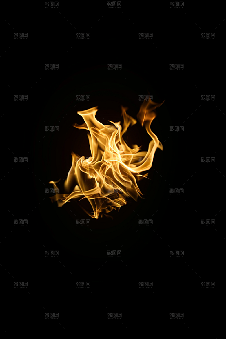 熊熊火焰火光特写素材