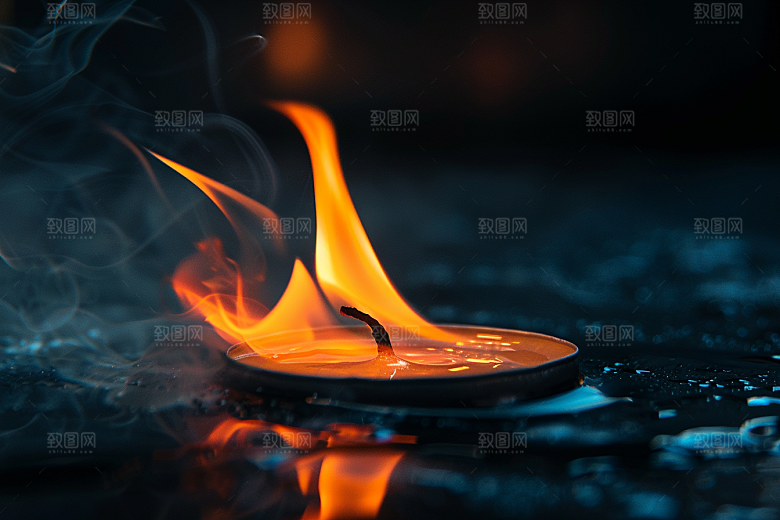 熊熊火焰特写烈火素材